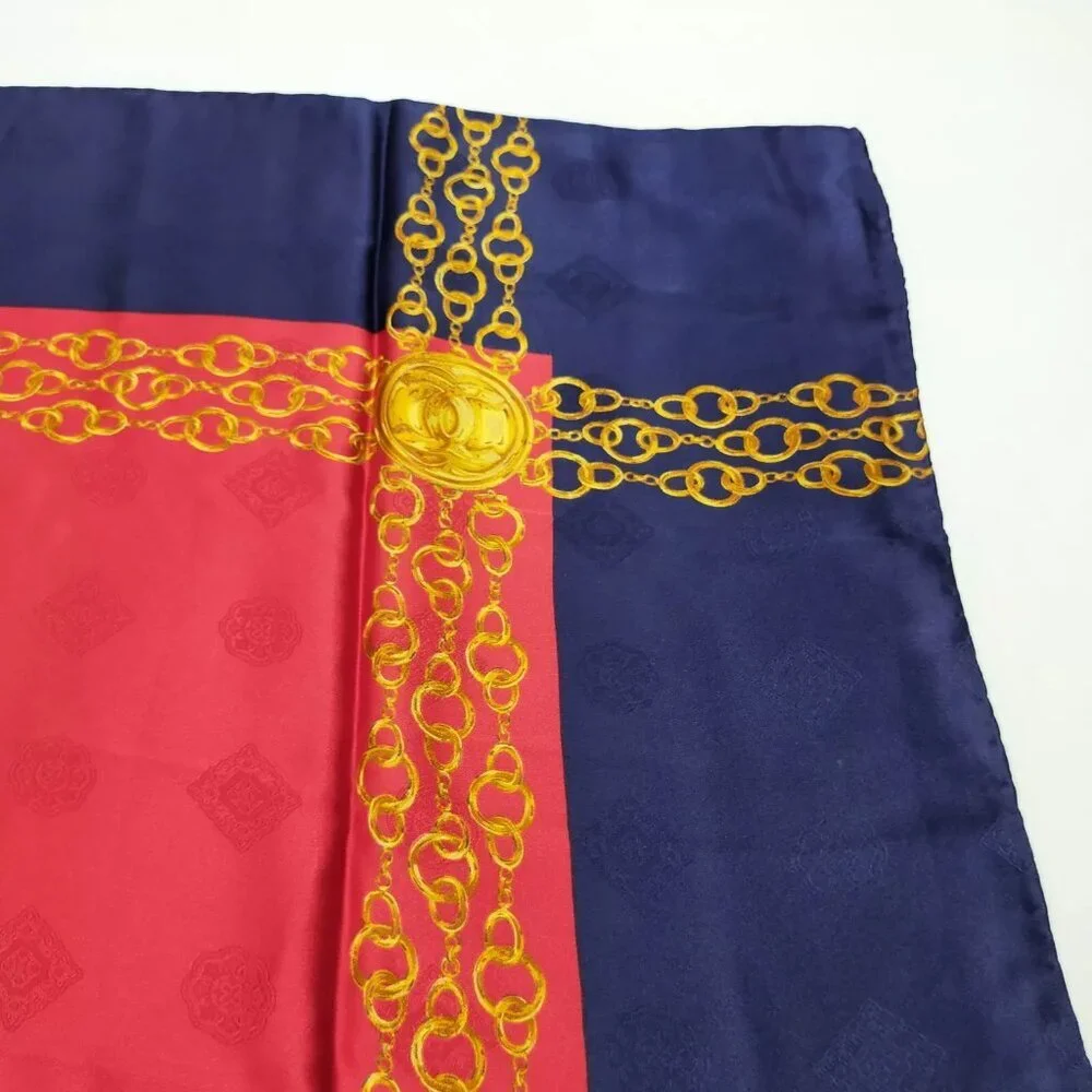 Chanel Scarf Multicolor Silk100%